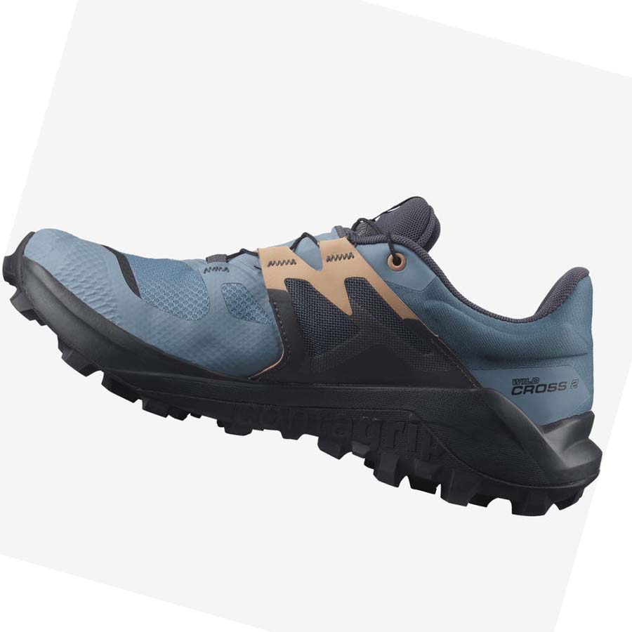 Salomon WILDCROSS 2 GORE-TEX Trail Futócipő Női Kék | HU 2856XYU